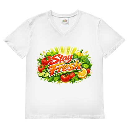 Herren Basic V-Neck T-Shirt Stay Fresh 2