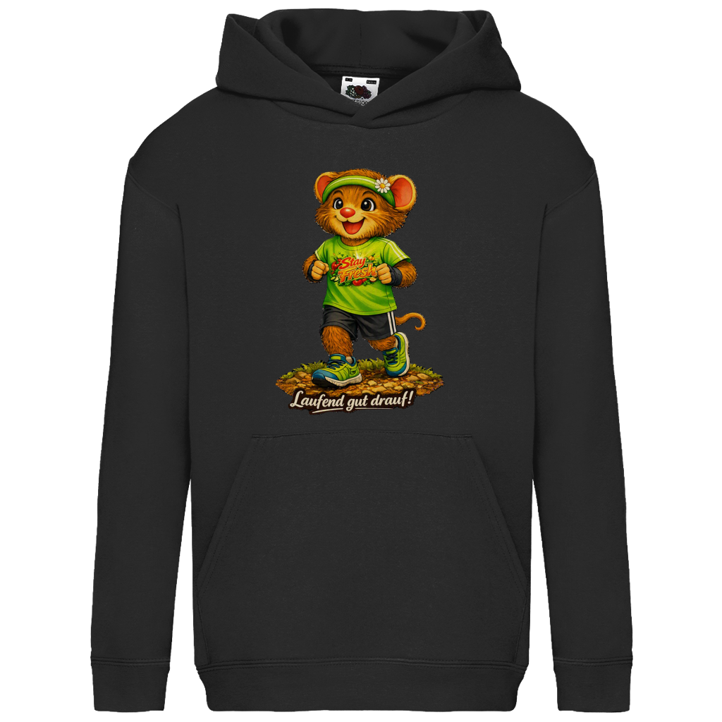 Kids Basic Hoodie Willi als Nordic Walker