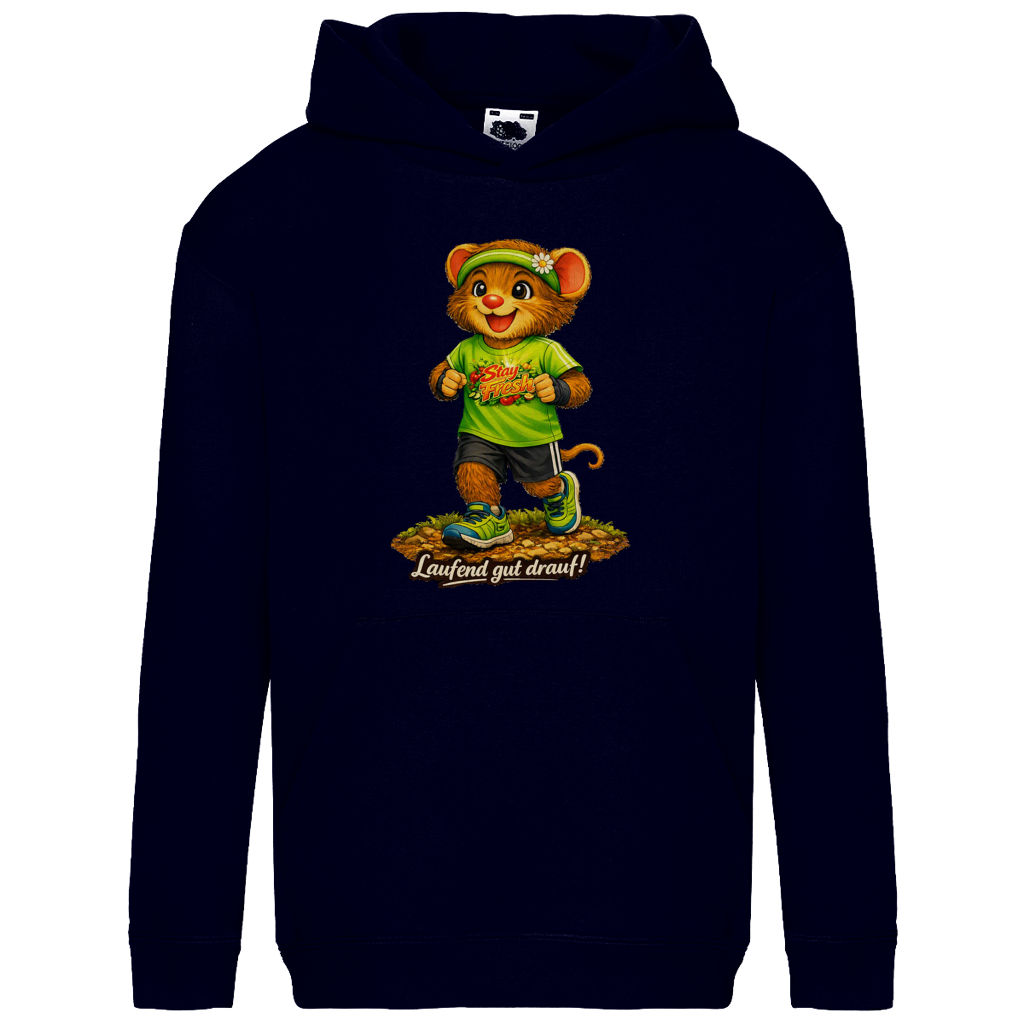Kids Basic Hoodie Willi als Nordic Walker