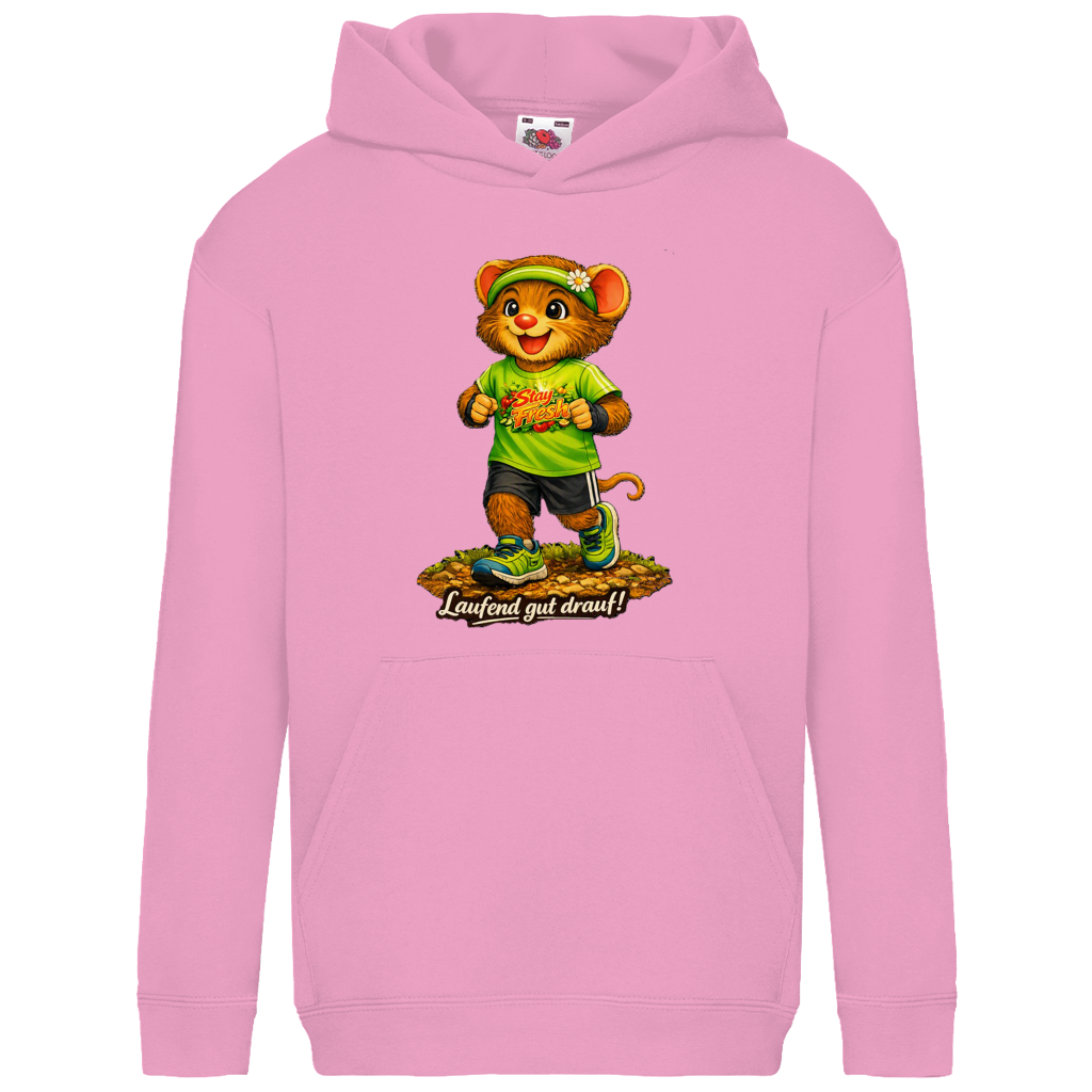 Kids Basic Hoodie Willi als Nordic Walker