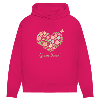Damen Premium Bio Hoodie Green Heart