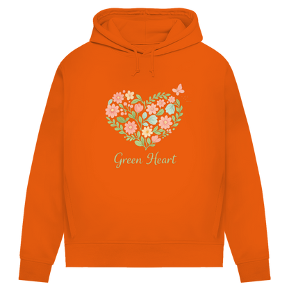 Damen Premium Bio Hoodie Green Heart