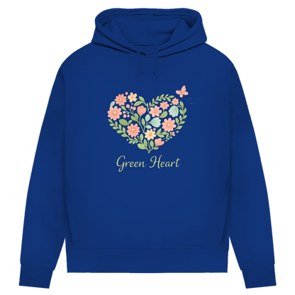 Damen Premium Bio Hoodie Green Heart