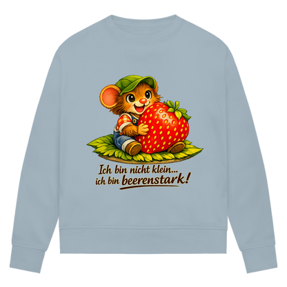Damen Premium Bio Sweatshirt Willi - Beerenstark 2