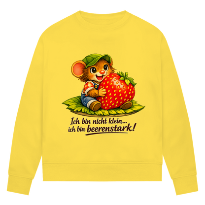 Damen Premium Bio Sweatshirt Willi - Beerenstark 2