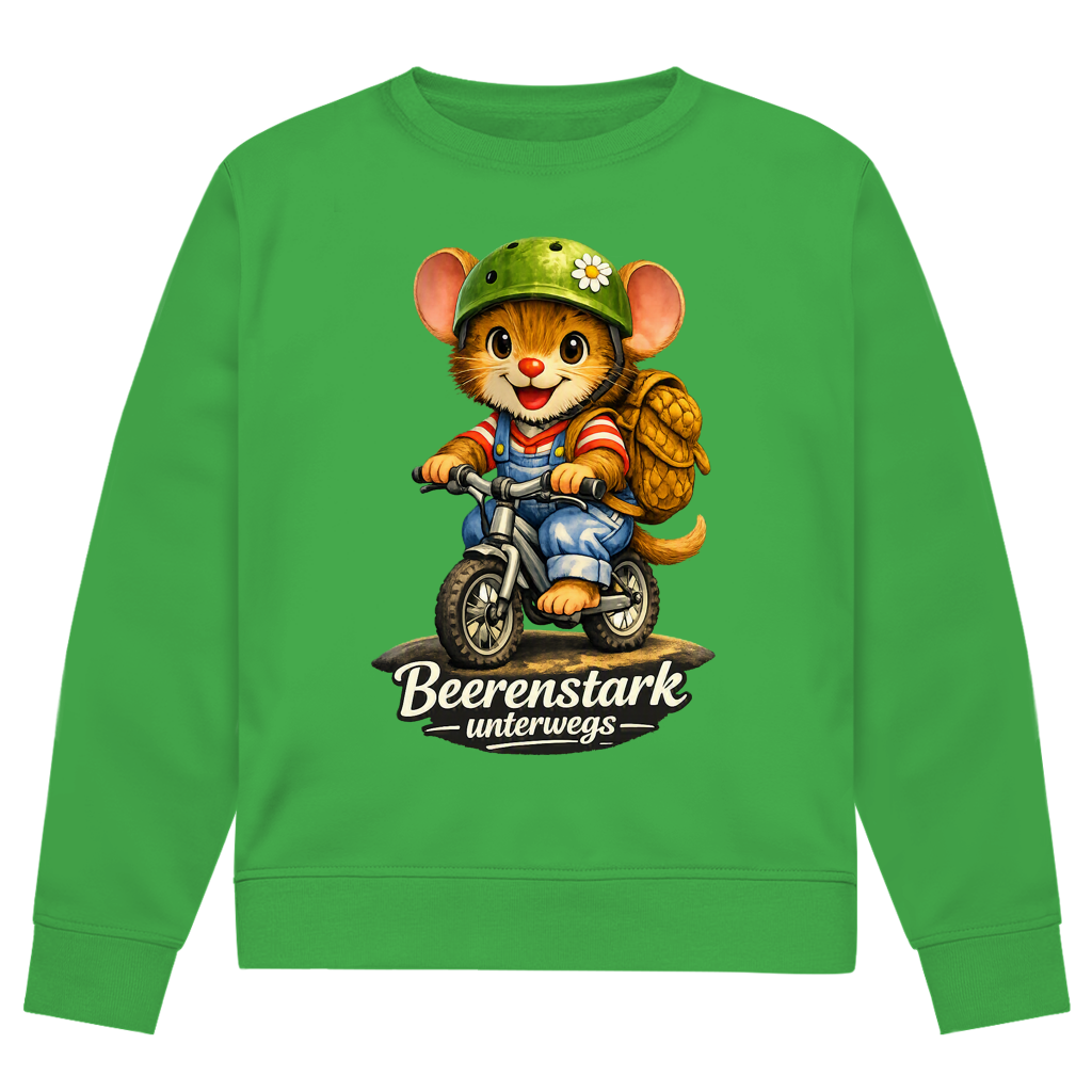 Herren Premium Bio Sweatshirt Willi - Beerenstark unterwegs