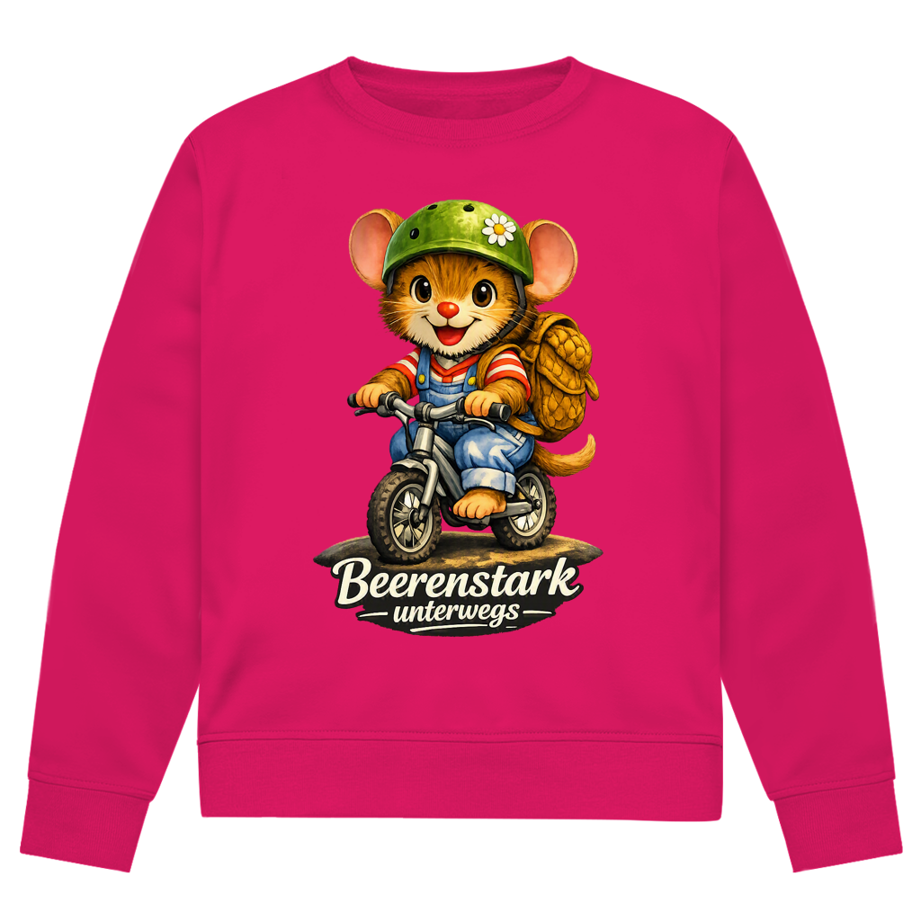 Herren Premium Bio Sweatshirt Willi - Beerenstark unterwegs