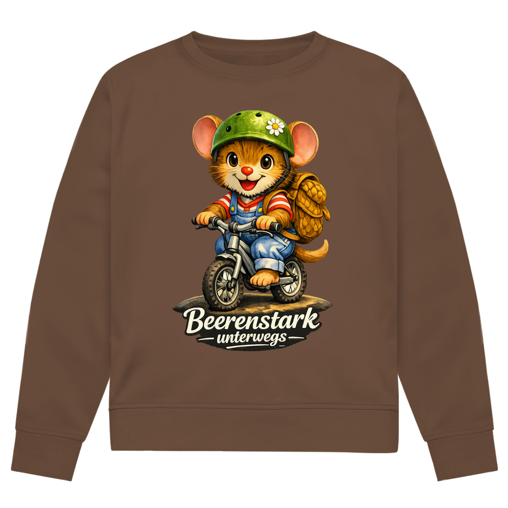 Herren Premium Bio Sweatshirt Willi - Beerenstark unterwegs