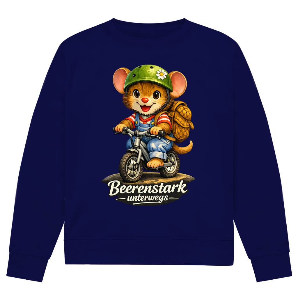 Herren Premium Bio Sweatshirt Willi - Beerenstark unterwegs