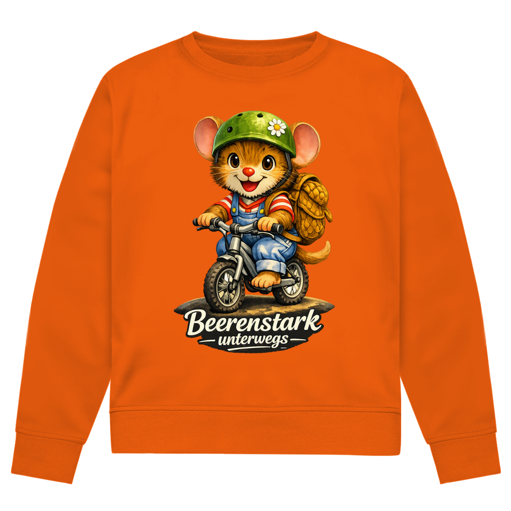 Herren Premium Bio Sweatshirt Willi - Beerenstark unterwegs
