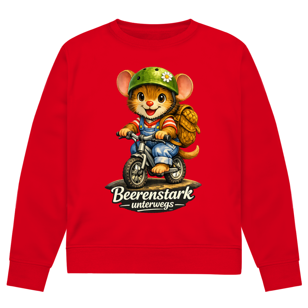 Herren Premium Bio Sweatshirt Willi - Beerenstark unterwegs