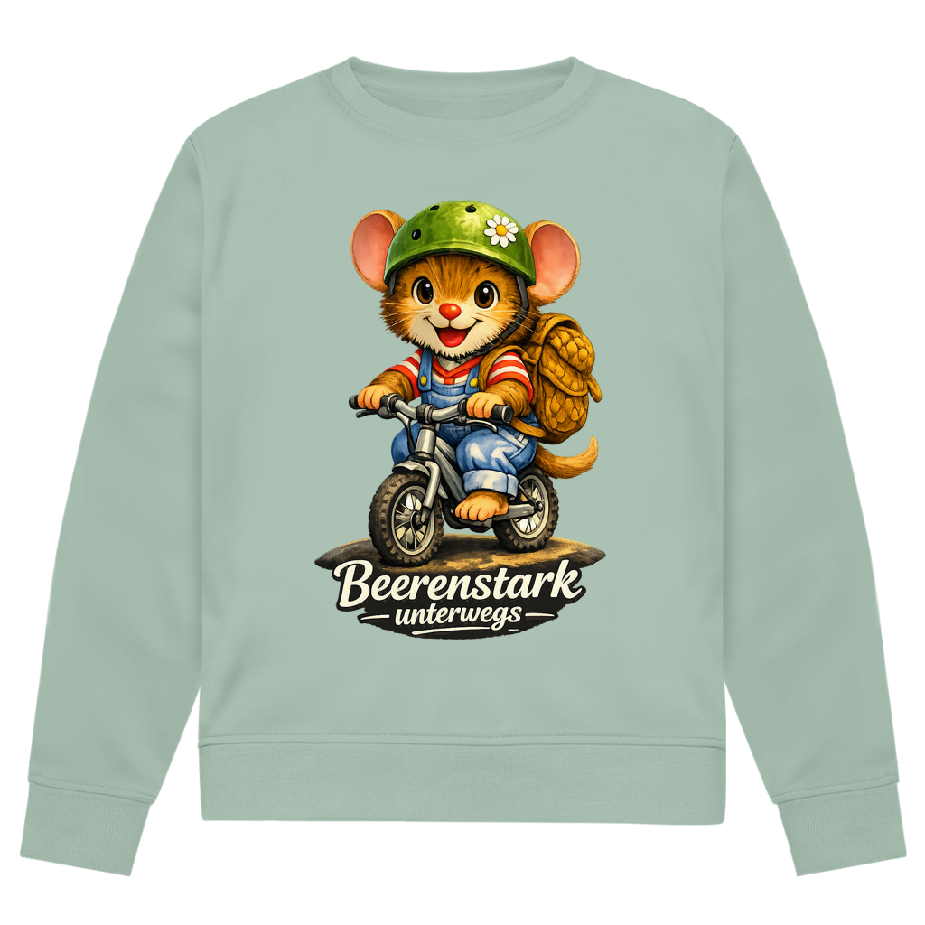 Herren Premium Bio Sweatshirt Willi - Beerenstark unterwegs