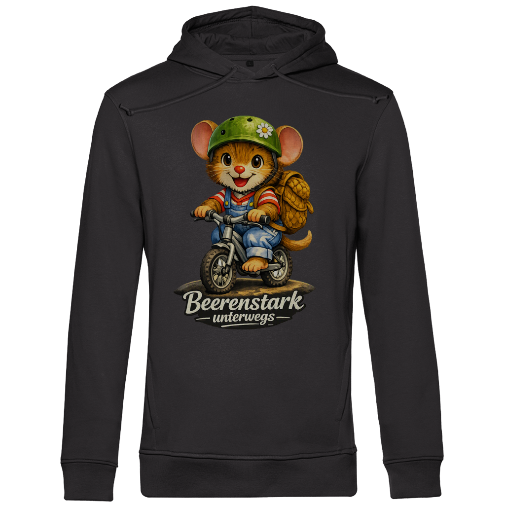 Herren Premium Bio Hoodie Willi - Beerenstark unterwegs