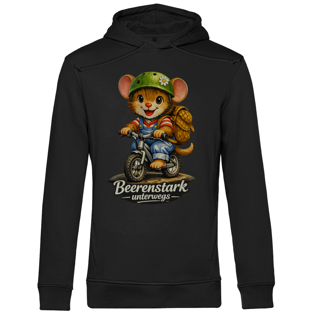 Herren Premium Bio Hoodie Willi - Beerenstark unterwegs