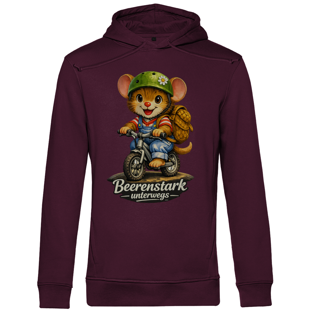 Herren Premium Bio Hoodie Willi - Beerenstark unterwegs