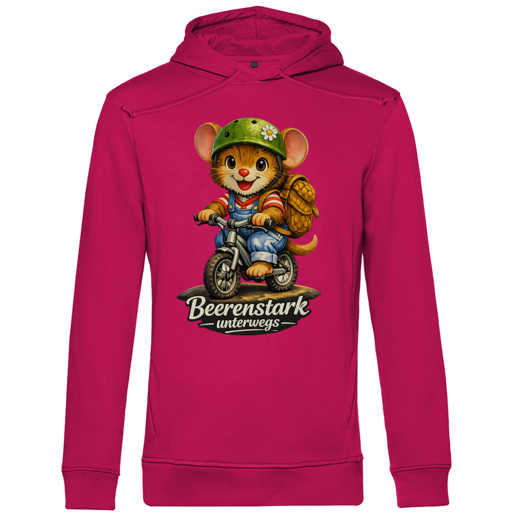 Herren Premium Bio Hoodie Willi - Beerenstark unterwegs