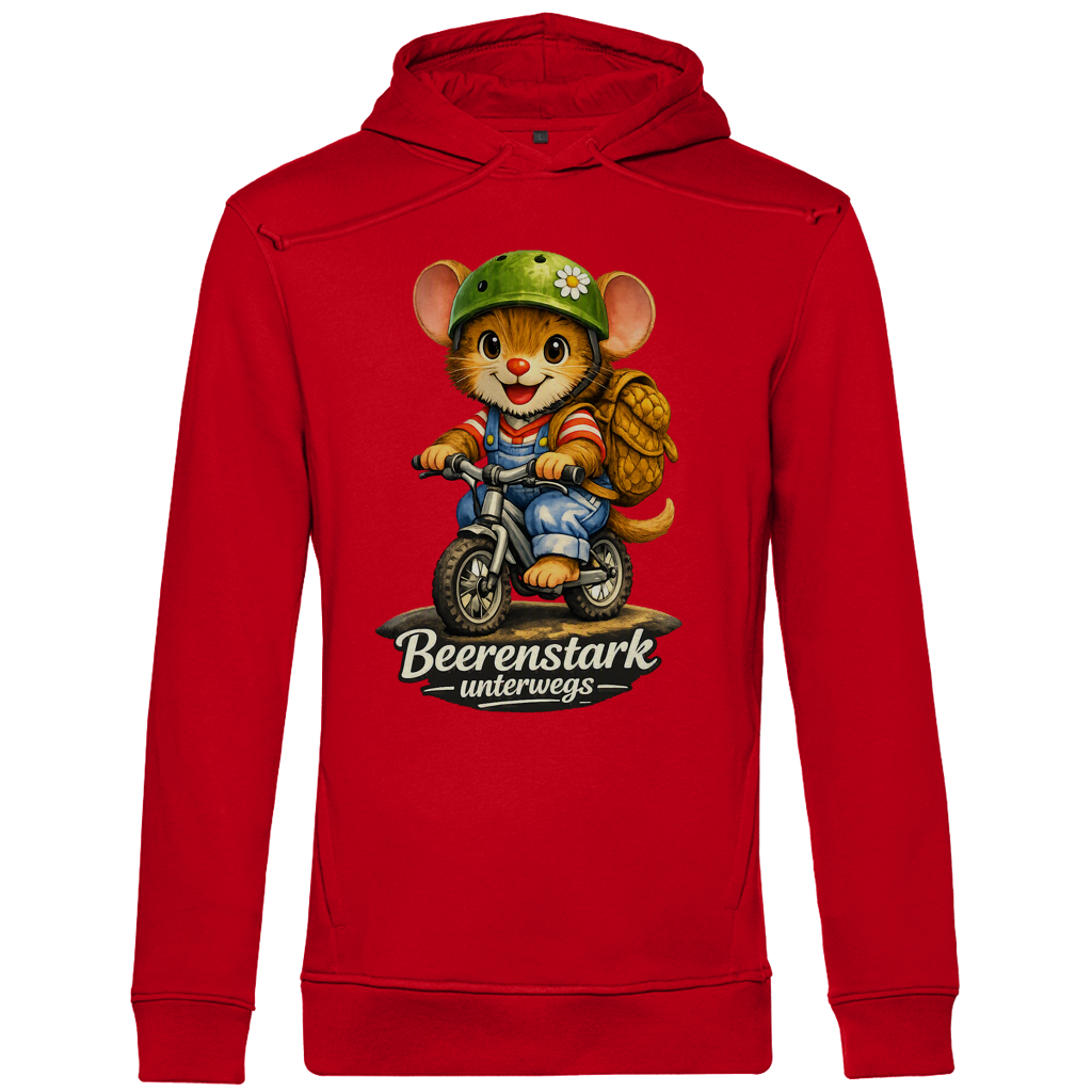 Herren Premium Bio Hoodie Willi - Beerenstark unterwegs