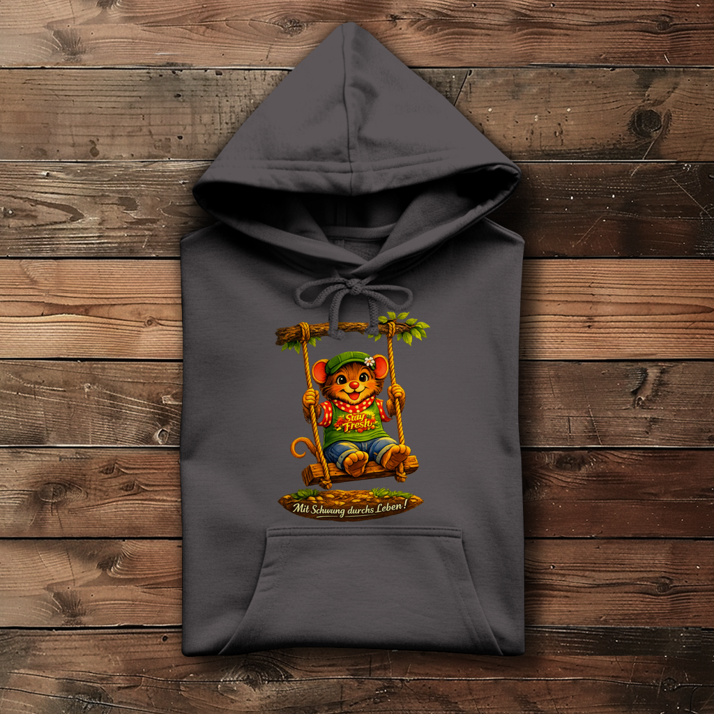 Damen Hoodie Willi mit Schwung durchs Leben