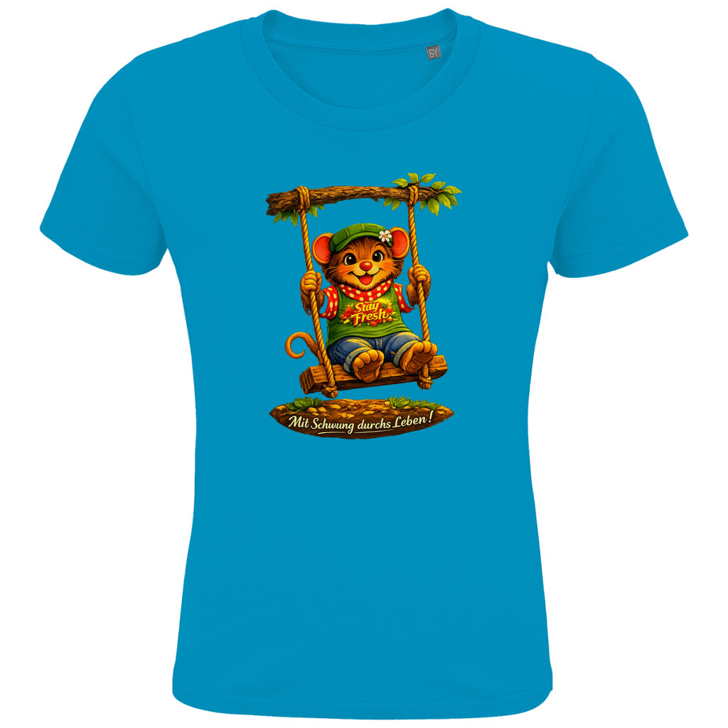 Kids Premium Bio T-Shirt Willi mit Schwung durchs Leben