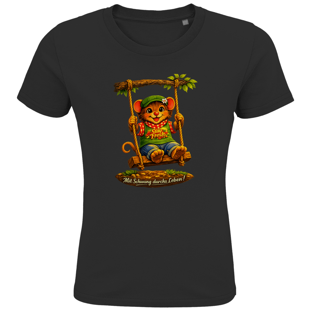 Kids Premium Bio T-Shirt Willi mit Schwung durchs Leben