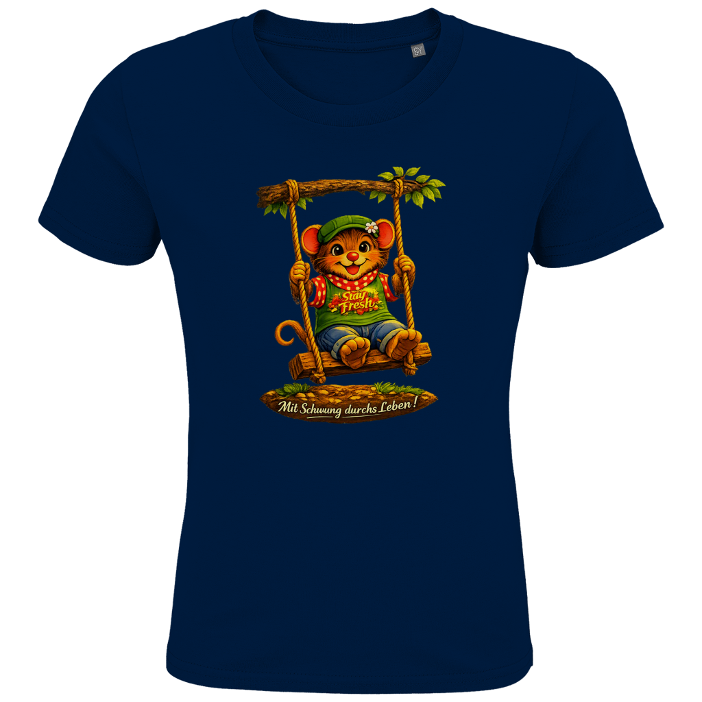 Kids Premium Bio T-Shirt Willi mit Schwung durchs Leben