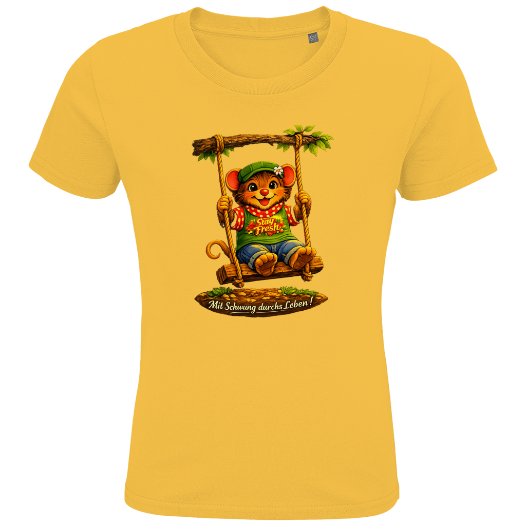 Kids Premium Bio T-Shirt Willi mit Schwung durchs Leben