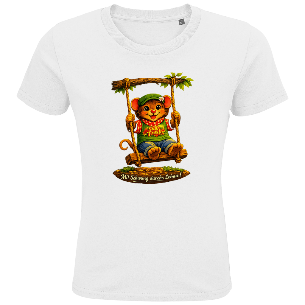 Kids Premium Bio T-Shirt Willi mit Schwung durchs Leben