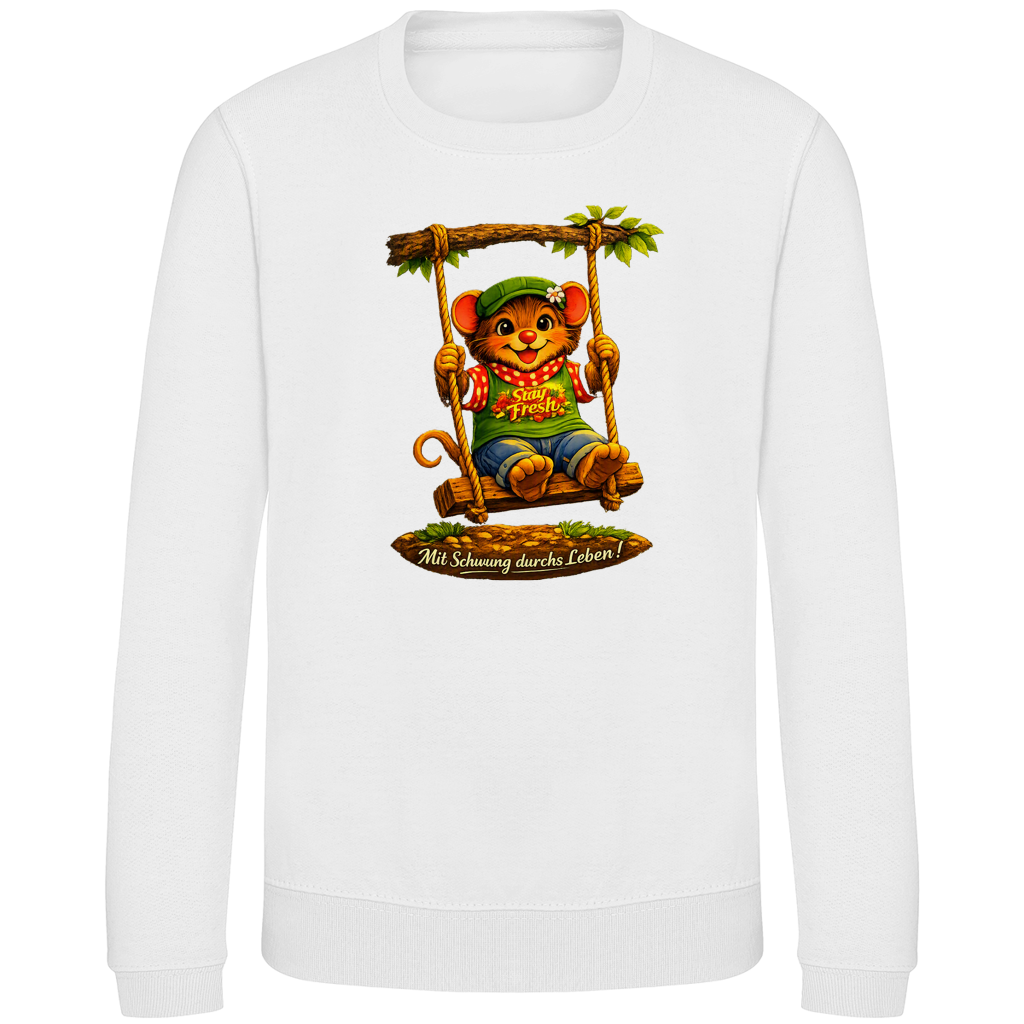 Kinder Sweatshirt Willi mit Schwung durchs Leben