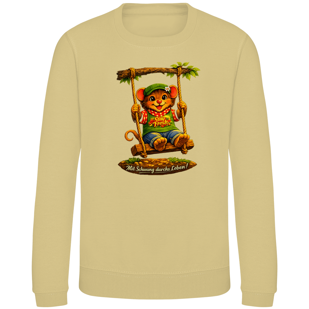 Kinder Sweatshirt Willi mit Schwung durchs Leben