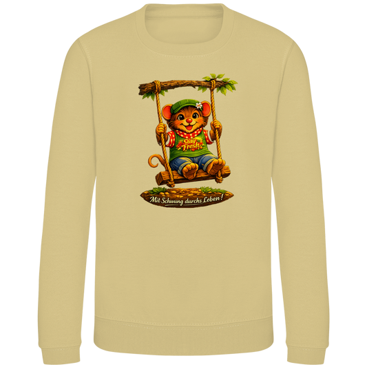 Kinder Sweatshirt Willi mit Schwung durchs Leben
