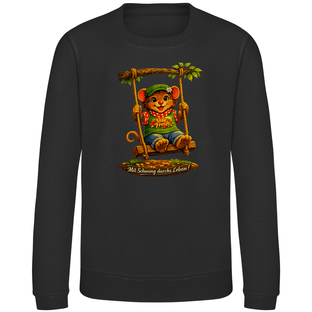 Kinder Sweatshirt Willi mit Schwung durchs Leben
