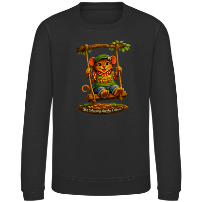 Kinder Sweatshirt Willi mit Schwung durchs Leben