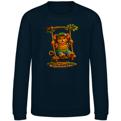 Kinder Sweatshirt Willi mit Schwung durchs Leben