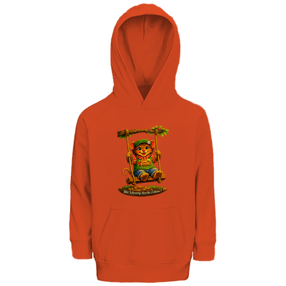 Kinder Premium Bio Hoodie Willi mit Schwung durchs Leben