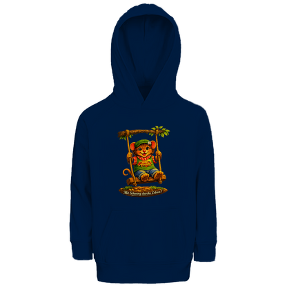 Kinder Premium Bio Hoodie Willi mit Schwung durchs Leben