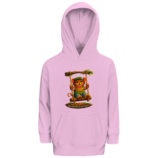 Kinder Premium Bio Hoodie Willi mit Schwung durchs Leben