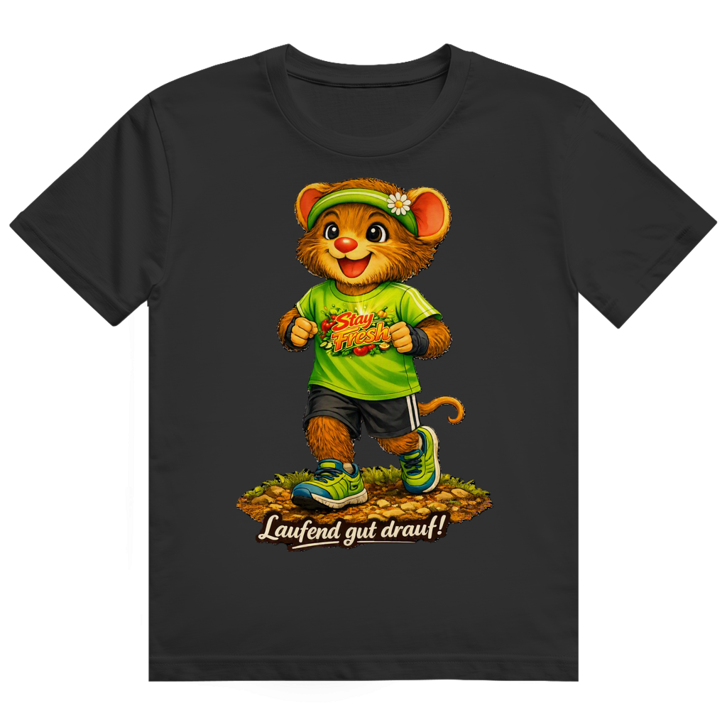 Herren Heavy Cotton T-Shirt Willi - Laufend gut drauf!