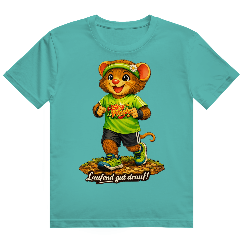 Herren Heavy Cotton T-Shirt Willi - Laufend gut drauf!