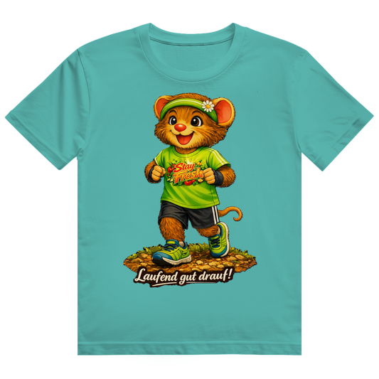 Herren Heavy Cotton T-Shirt Willi - Laufend gut drauf!