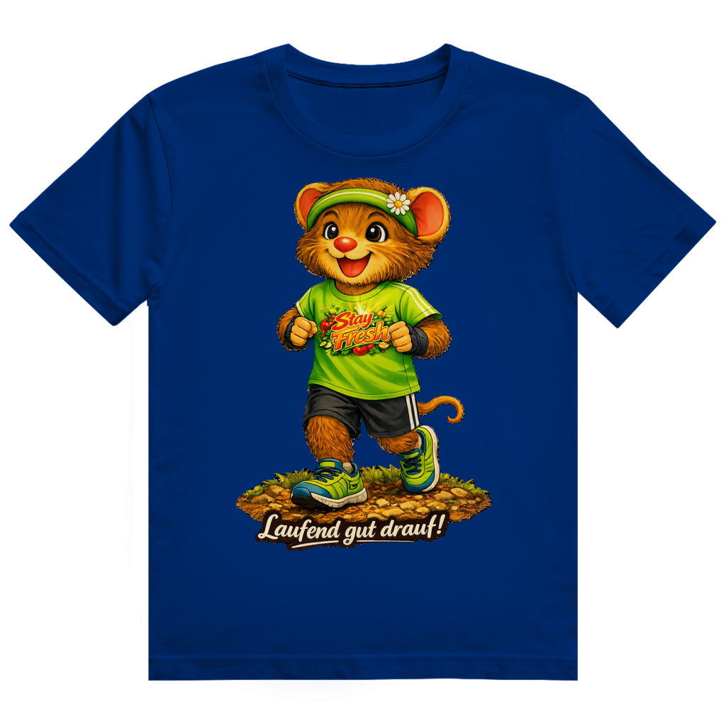 Herren Heavy Cotton T-Shirt Willi - Laufend gut drauf!