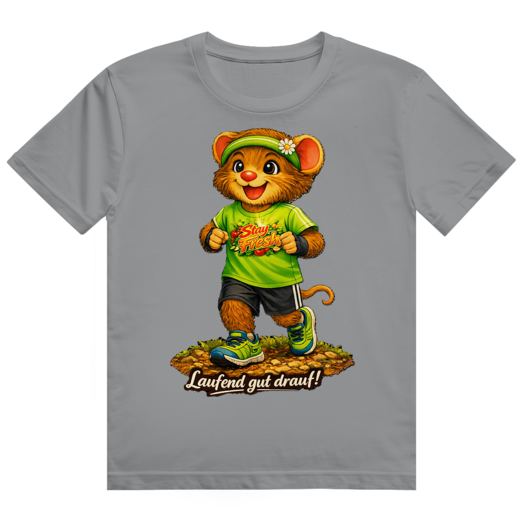 Herren Heavy Cotton T-Shirt Willi - Laufend gut drauf!