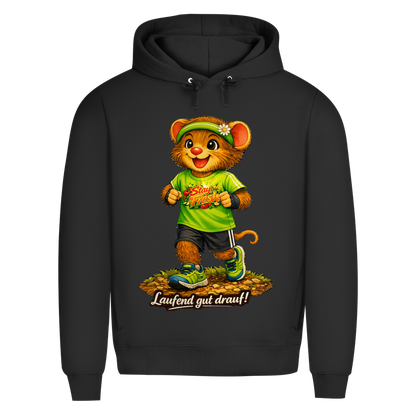 Herren Premium Bio Hoodie Willi - Laufend gut drauf!