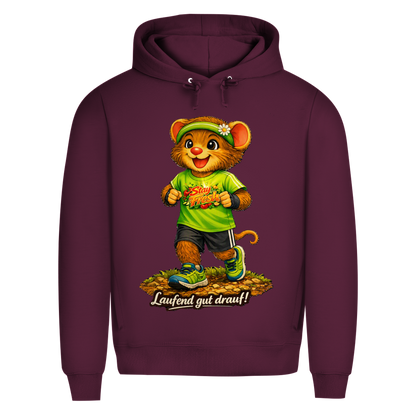 Herren Premium Bio Hoodie Willi - Laufend gut drauf!