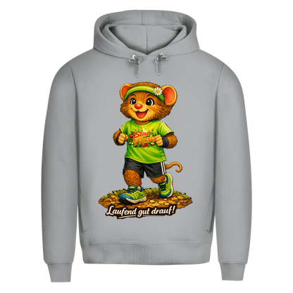 Herren Premium Bio Hoodie Willi - Laufend gut drauf!