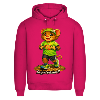 Herren Premium Bio Hoodie Willi - Laufend gut drauf!