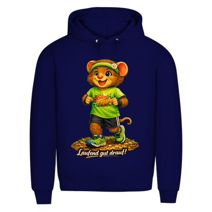 Herren Premium Bio Hoodie Willi - Laufend gut drauf!