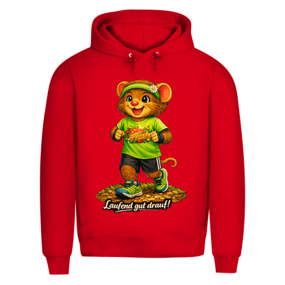 Herren Premium Bio Hoodie Willi - Laufend gut drauf!