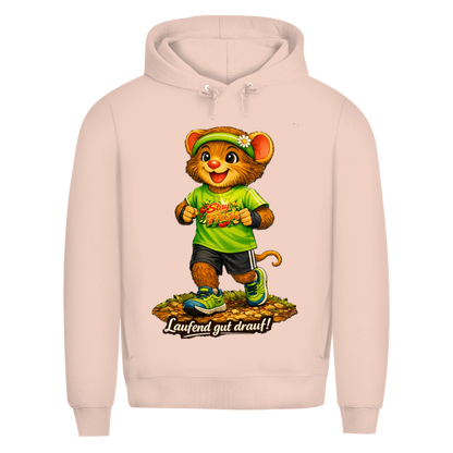 Herren Premium Bio Hoodie Willi - Laufend gut drauf!