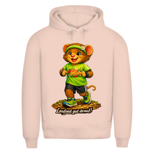 Herren Premium Bio Hoodie Willi - Laufend gut drauf!