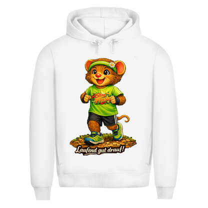 Herren Premium Bio Hoodie Willi - Laufend gut drauf!